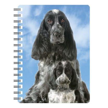 5030717115617 3D Notebook Cocker Spaniel 1 Blue Roan