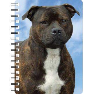 030717121038 3D Notebook Staffordshire Bull Terrier Brindle