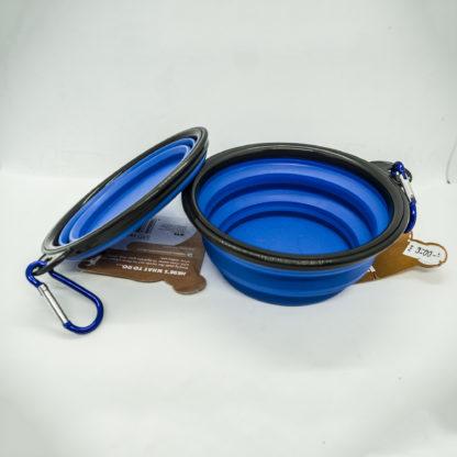 5056175907397 Cooper & Pals Small Portable Bowl - Blue.