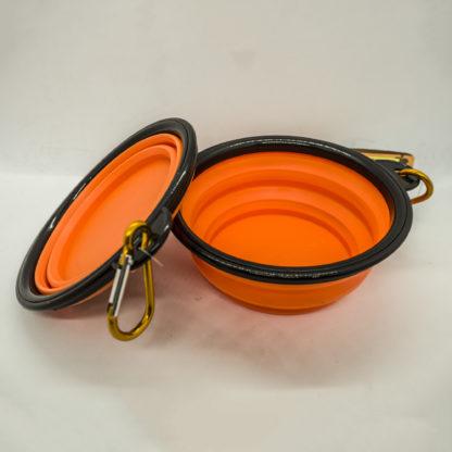 5056175907397 Cooper & Pals Small Portable Bowl - Orange.