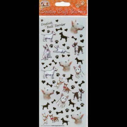 English Bull Terrier Creative Craft Stickers