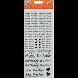 5030717106394 Happy Birthday Creative Craft Stickers