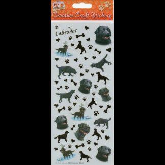 5030717106394 Labrador Black Creative Craft Stickers