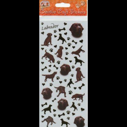 5030717106394 Labrador Chocolate Creative Craft Stickers