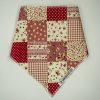 Patchwork Floral Pink Red Small Bandana