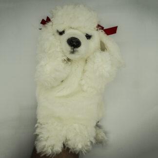 Poodle White Glove Puppet
