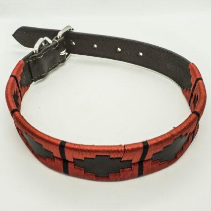 Red Polo L Leather Collar