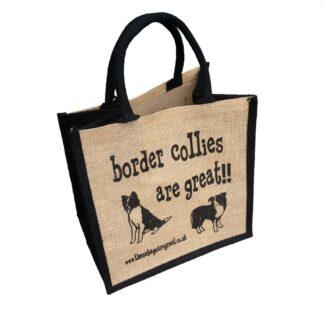 Border Collies are Great Jute Bag