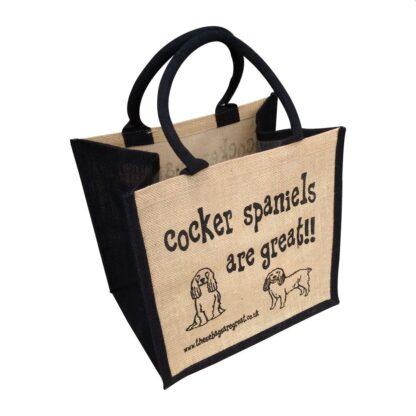 Cocker Spaniels are Great Jute Bag
