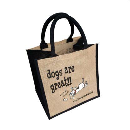 Dogs are Great Jute Bag 1