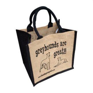 Greyhounds are Great Jute Bag