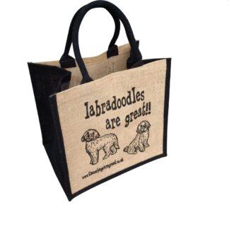 Labradoodles are Great Jute Bag