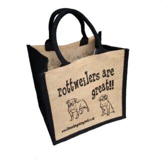 Rottweilers are Great Jute Bag