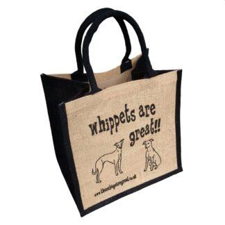 Whippets are Great Jute Bag
