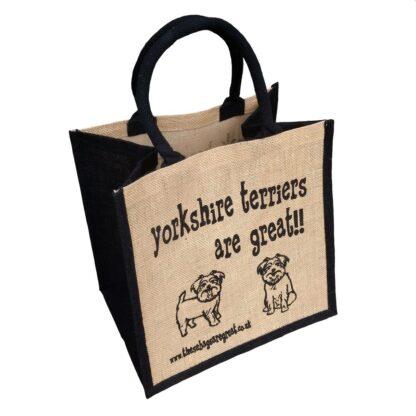 Yorkshire Terriers are Great Jute Bag