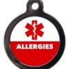 Allergies ME57 Medic Alert Dog ID Tag
