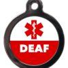 Deaf ME59 Medic Alert Dog ID Tag
