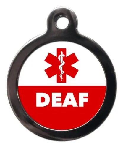 Deaf ME59 Medic Alert Dog ID Tag