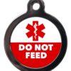 Do Not Feed ME61 Medic Alert Dog ID Tag