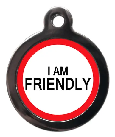 I am Friendly ME47 Medic Alert Dog ID Tag