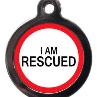 I am Rescued ME48 Medic Alert Dog ID Tag