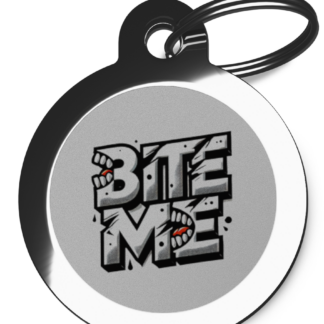 Bite Me CO85 Comic Dog ID Tag