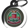 Stuck in Chimney FE1 Festive Christmas Dog ID Tag