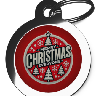 Merry Christmas Everyone FE16 Festive Christmas Dog ID Tag