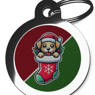 Stocking Filler FE4 Festive Christmas Dog ID Tag