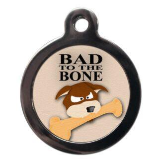 Bad to the Bone CO19 Comic Dog ID Tag