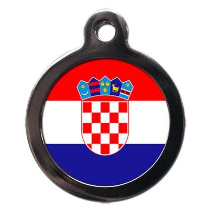 Croatian Flag FL34 Dog ID Tag