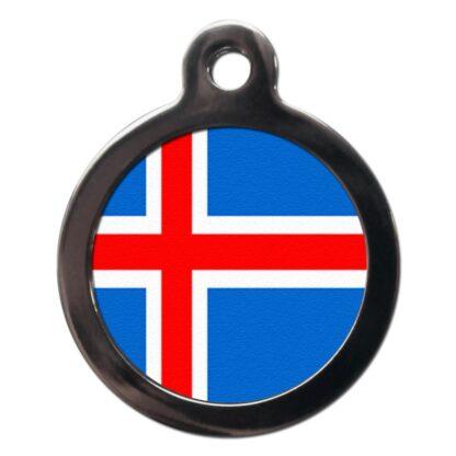 Icelandic Flag FL18 Dog ID Tag