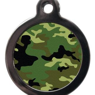 Green Camouflage PA10 Pattern Dog ID Tag