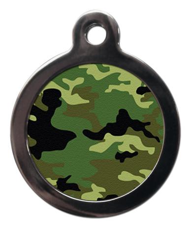 Green Camouflage PA10 Pattern Dog ID Tag