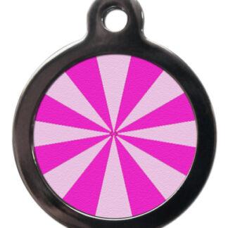 Pink Pie Slices PA11 Pattern Dog ID Tag