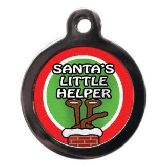 Santa's Little Helper FE26 Festive Christmas Dog ID Tag