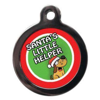 Santa's Little Helper FE29 Festive Christmas Dog ID Tag