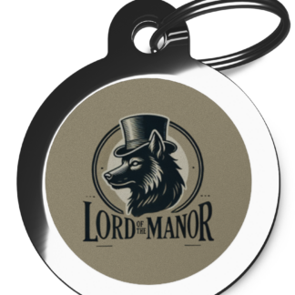 Lord of the Manor CO18 Comic Dog ID Tag