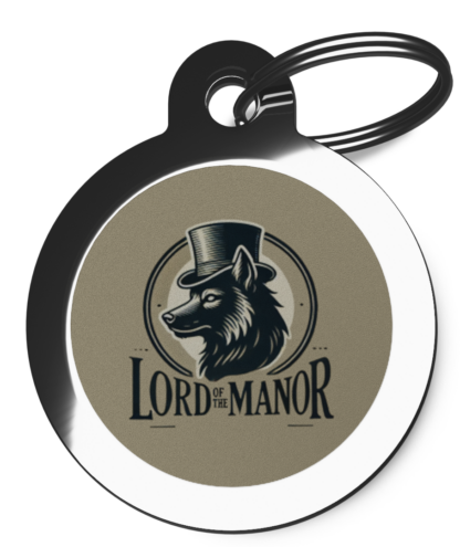Lord of the Manor CO18 Comic Dog ID Tag