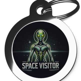 Space Visitor CO21 Comic Dog ID Tag