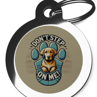 Don't Step on Me CO40 Comic Dog ID Tag