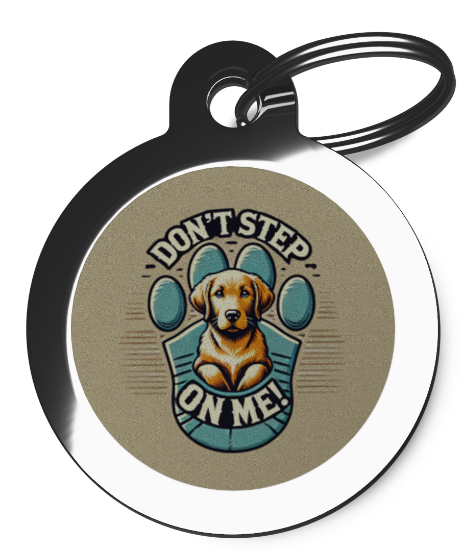 Please follow and like us: Don't Step on Me CO40 Comic Dog ID Tag