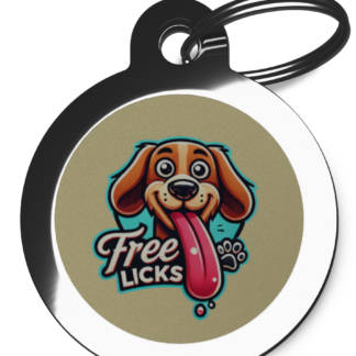 Free Licks CO7 Comic Dog ID Tag