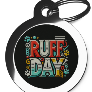 Ruff Day CO82 Comic Dog ID Tag