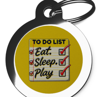 To Do List CO95 Comic Dog ID Tag