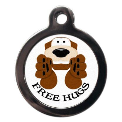 Free Hugs CO9 Comic Dog ID Tag