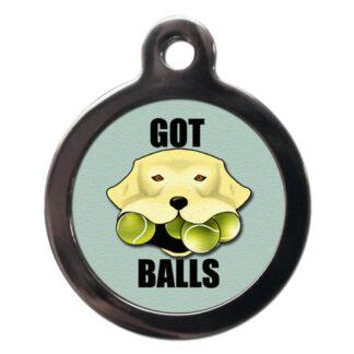Got Balls CO64 Comic Dog ID Tag