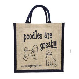 Poodles are Great Jute Bag