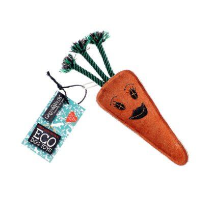 0610696121042 Candice the Carrot Eco Dog Toy