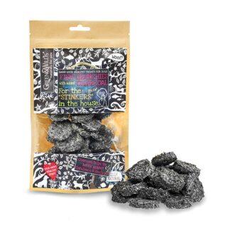 703625145797 Green & Wild's Fish Crunchies with Added Charcoal 100g